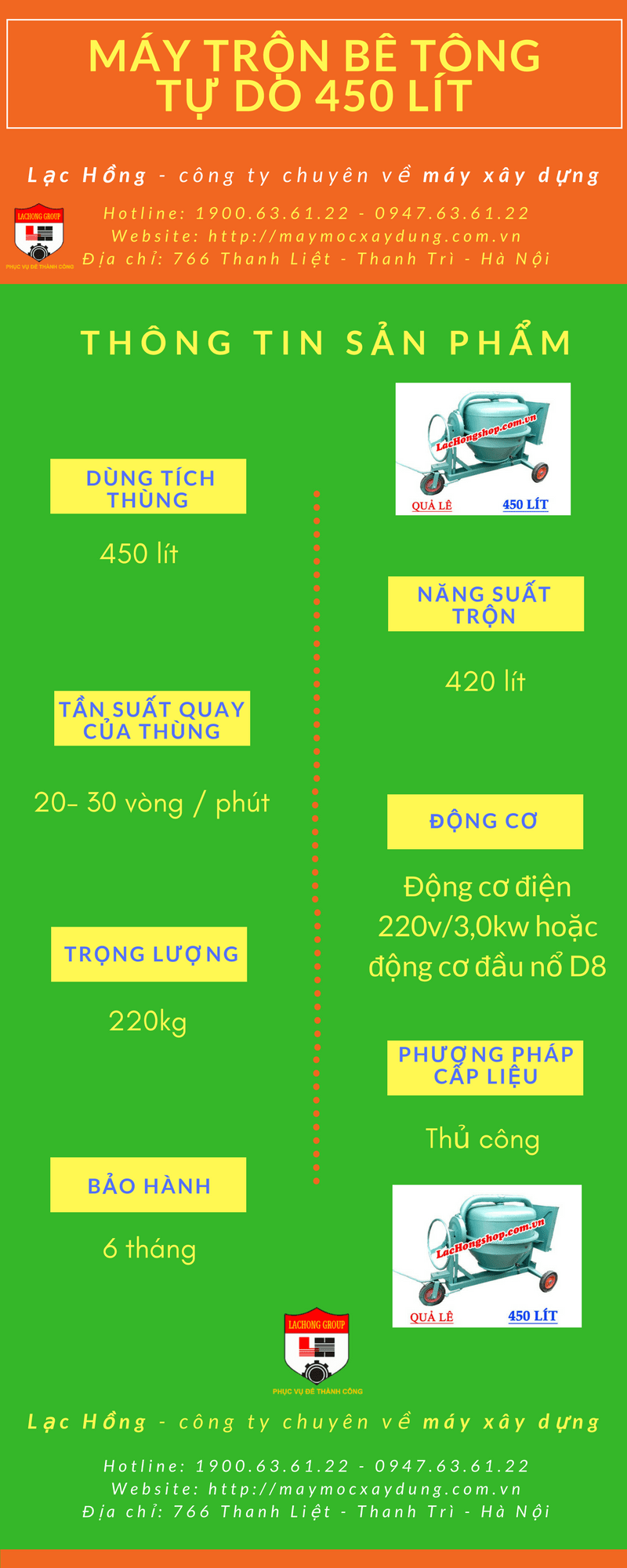 m&aacute;y trộn b&ecirc; t&ocirc;ng quả l&ecirc; 450 l&iacute;t