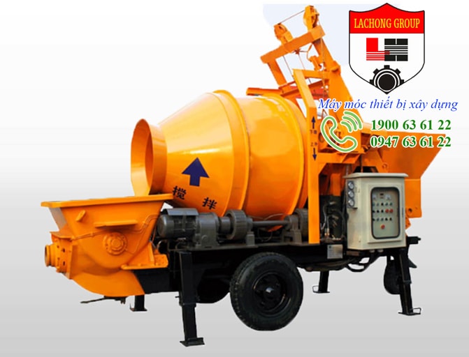 Máy trộn kết hợp bơm bê tông 30m3/h ch�
